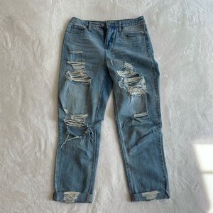 American Eagle Ripped Mom Jeans